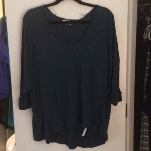 Teal 3/4 sleeve shirt